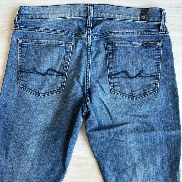 7 For All Man Kind Straight Leg Jeans - Picture 5 of 8
